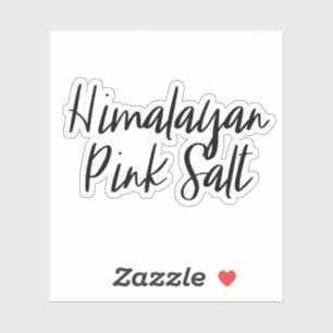 Himalayan Pink Salt Storage Sticker