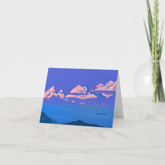 Himalayas, 1933 by Nicholas Roerich Thank You Card (Front)