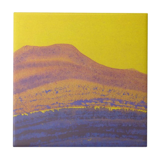 Himalayas (Mountain Range) (by Nicholas Roerich) Tile (Front)