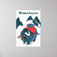 Himalayas Vintage travel poster