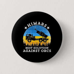 Himars Best Solution Against Orcks Army Ukraine Us 2 Inch Round Button