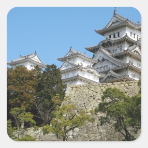 Himeji Castle 姫路城, Hyogo, Japan Square Sticker
