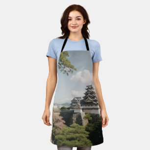 Himeji Castle Majestic Fortress Japanese History Apron