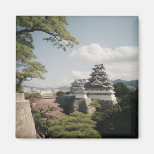 Himeji Castle Majestic Fortress Japanese History Magnet