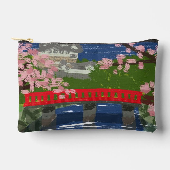 Himeji Castle River Accessory Pouch (Front)
