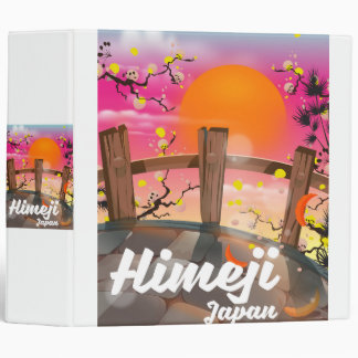 Himeji Japan blossom poster. Binder
