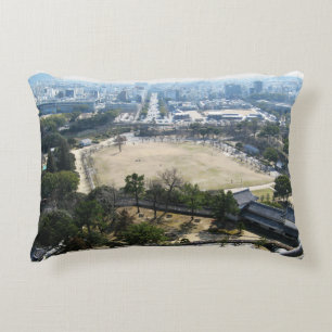 Himeji, Japan (View from atop castle) Accent Pillow