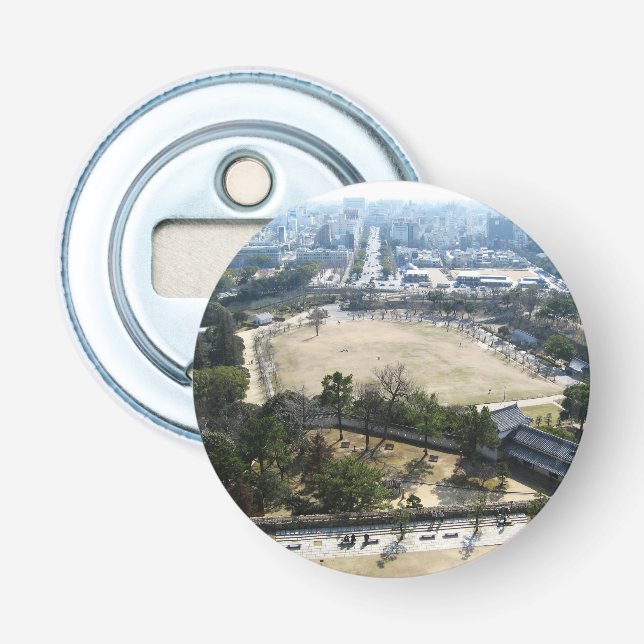 Himeji, Japan (View from atop castle) Bottle Opener (Front)