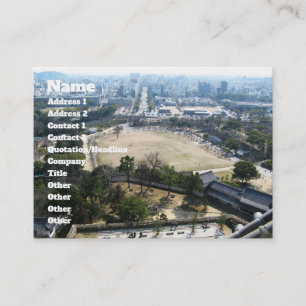 Himeji, Japan (View from atop castle) Business Card