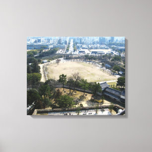 Himeji, Japan (View from atop castle) Canvas Print