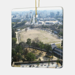 Himeji, Japan (View from atop castle) Ceramic Ornament