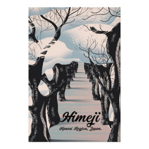 Himeji, Kansai region Japanese Blossom trees. Photo Print