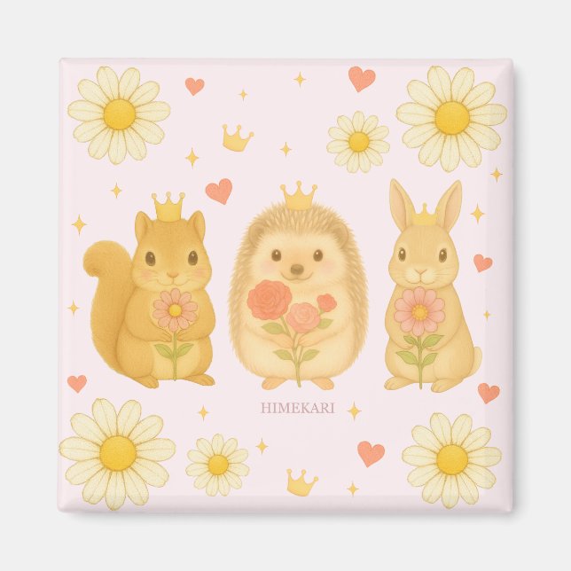 HIMEKARI Stars Magnet – Pink (Front)