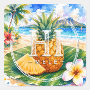 HIMELE Autocollant Little Hawaiʻi — Ananas