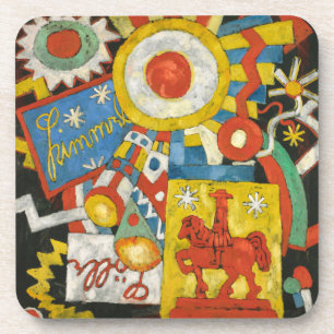 Himmel by Marsden Hartley, Vintage Expressionism Coaster
