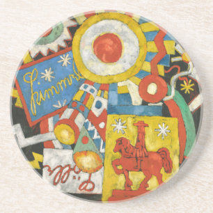 Himmel by Marsden Hartley, Vintage Expressionism Coaster