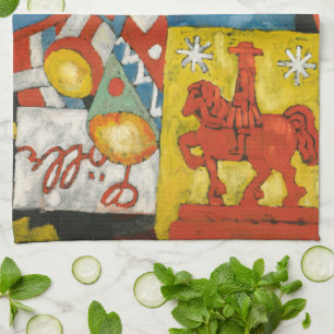 Himmel by Marsden Hartley, Vintage Expressionism Kitchen Towel