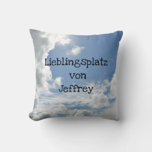 Himmlischer Lieblingsplatz Throw Pillow