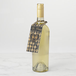 himsical and Elegant Goth Love Potion Bottle Tag