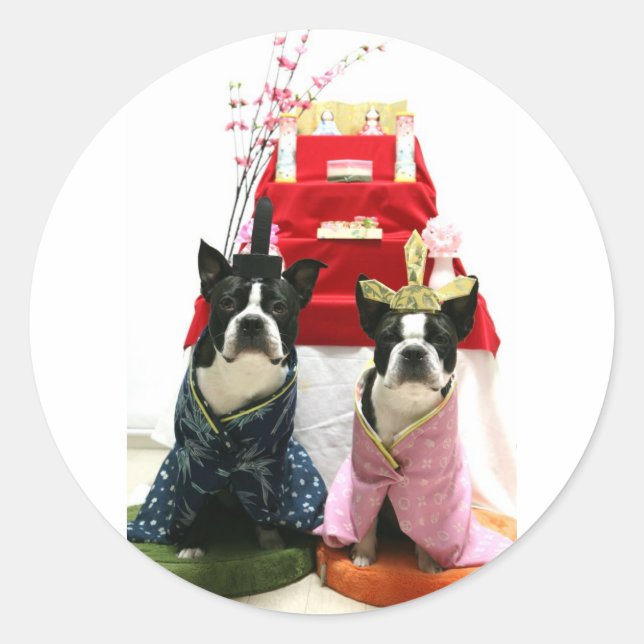 Hina Matsuri Classic Round Sticker (Front)