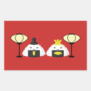 Hina Matsuri Onigiri Sticker