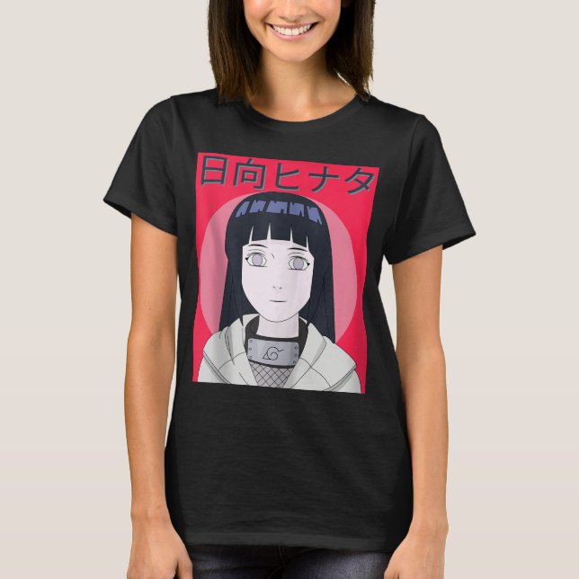 Hinata Hyuga Cute Japanese Anime Manga Kawaii T-Shirt (Front)