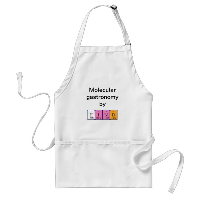 Hind periodic table name apron (Front)