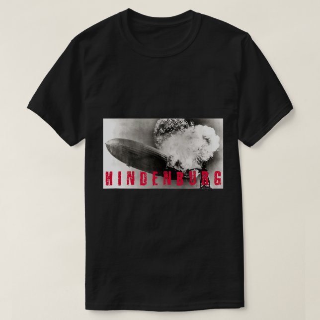 Hindenburg - Explosion désastreuse T-Shirt Tee (Design devant)