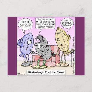 Hindenburg The Later Years Rick London Funny Postcard