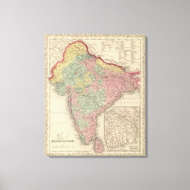 Hindoostan 2 canvas print (Front)