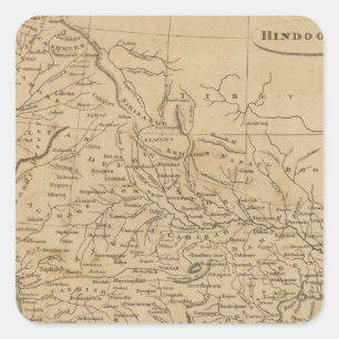 Hindoostan 6 square sticker