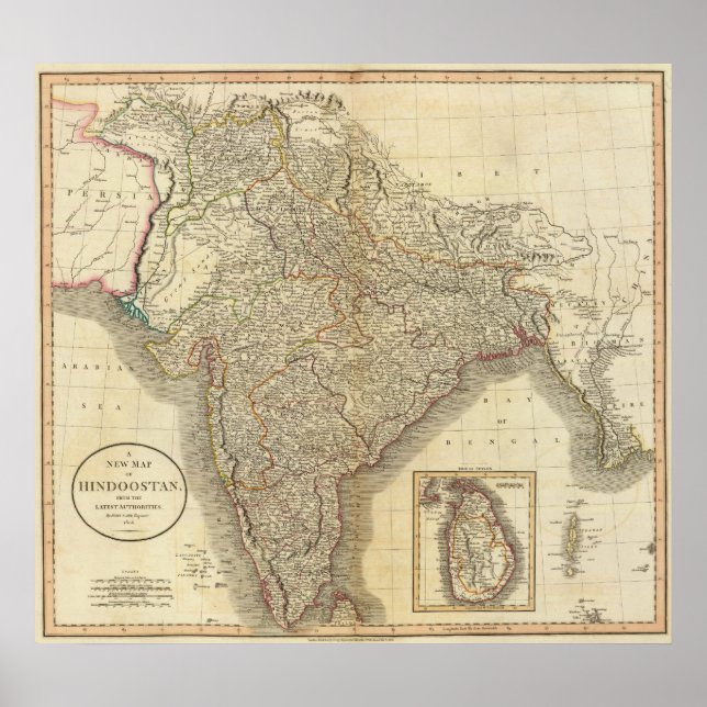 Hindoostan, Ceylon Poster (Front)