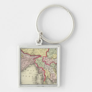 Hindoostan, Farther India, China, Tibet Keychain