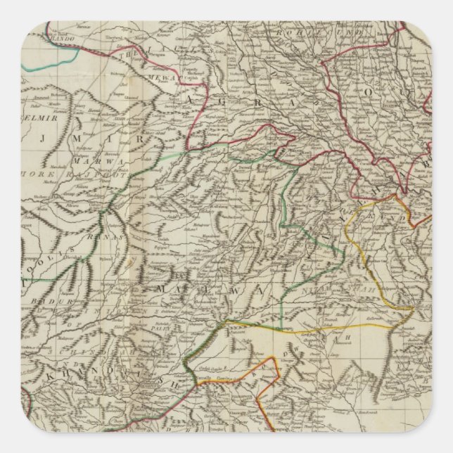 Hindoostan north square sticker (Front)