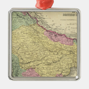 Hindostan Or British India 2 Metal Ornament