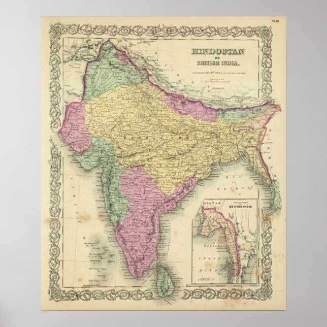 Hindostan Or British India Poster (Front)