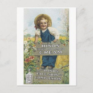 Hinds Cream Postcard