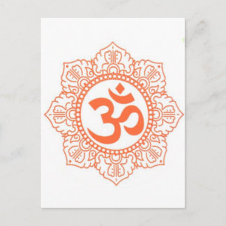 HINDU - BUDDHA SYMBOLS OM,OHM POSTCARD