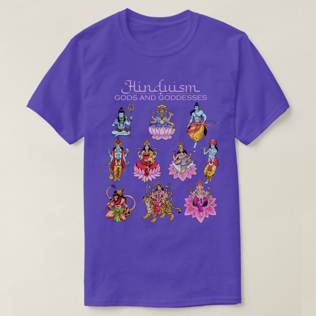 Hindu deities T-Shirt (Design Front)