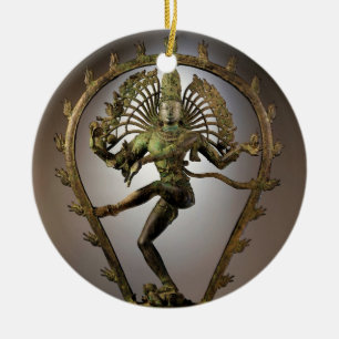 Hindu Deity Shiva Tamil the Destroyer Transformer Ceramic Ornament