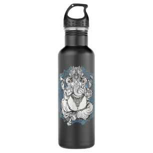 Hindu Elephant God Ganesha T - Oriental India Henn 710 Ml Water Bottle