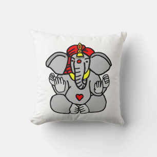 Hindu Elephant God Lord Ganesh Pillow