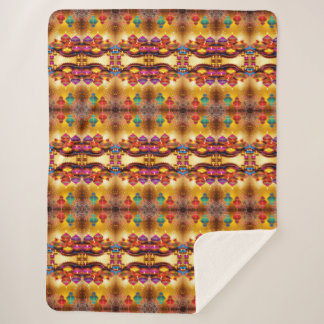 Hindu Festival Sherpa Blanket