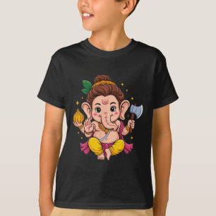 Hindu Ganesha Puja Elephant God India Meditation Y T-Shirt