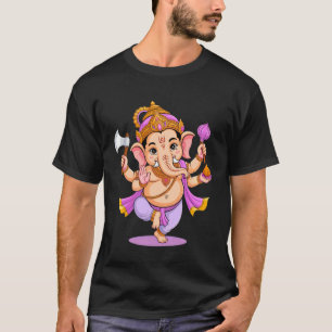 Hindu Ganesha Puja Elephant God India Meditation Y T-Shirt