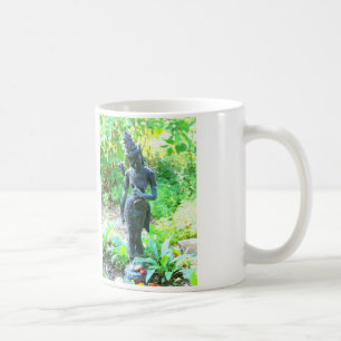hindu garden statue coffee mug