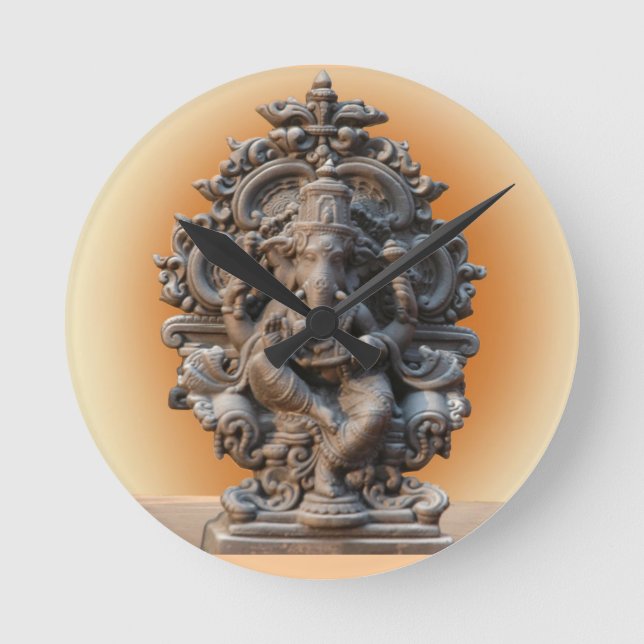 HINDU GOD GANESH WALL CLOCK (Front)
