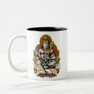 Hindu God Hanuman Two-Tone Coffee Mug