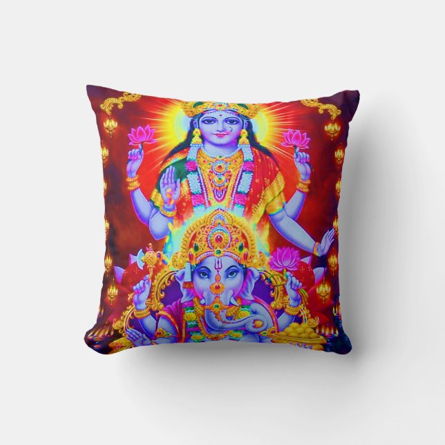 hindu god throw pillow (Front)