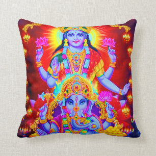 hindu god throw pillow